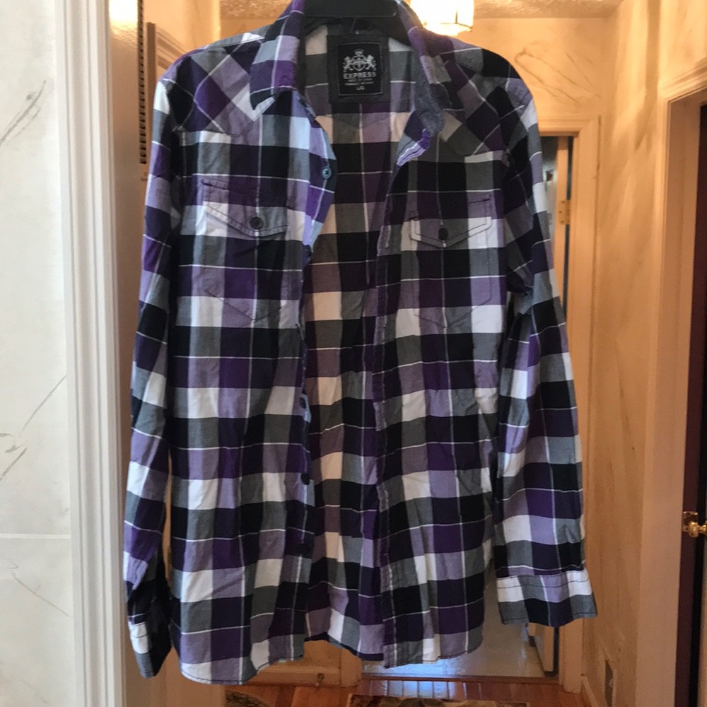 Plaid button down